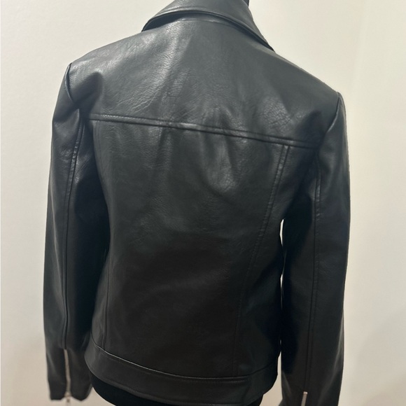 Forever 21 Faux Leather Moto Jacket EUC Sz M - Picture 2 of 6
